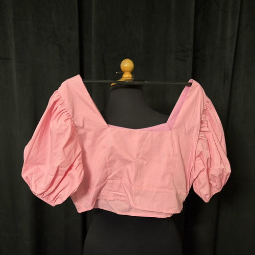 Pink top and skirt set, size M