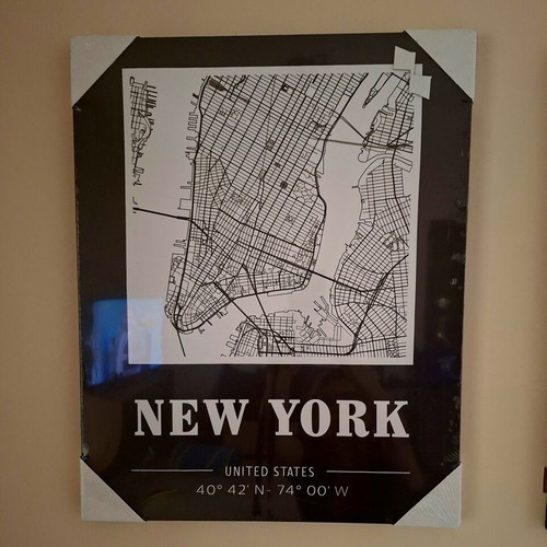 New York canvas poster, large, new