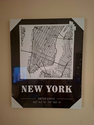 New York canvas poster, large, new