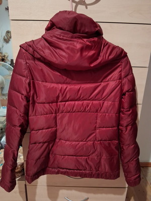 Guess down jacket, burgundy, size S