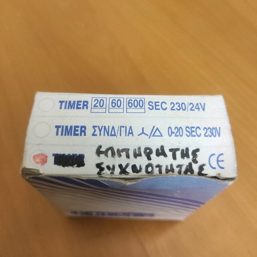 Frequency monitor new, timer 0-20 sec 230 volt