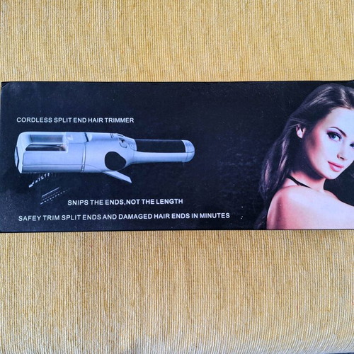Hair split end remover device like new, rechargeable with accessories