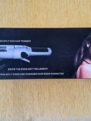 Hair split end remover device like new, rechargeable with accessories