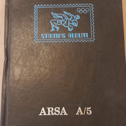 Vintage IKA Stamp Album like new with 300 Greek drachma stamps