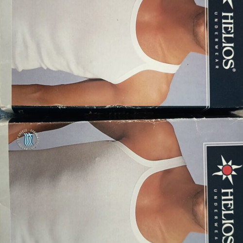 Helios undershirts new, set of 3, white