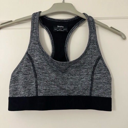 Sports bra like new, gray, size S