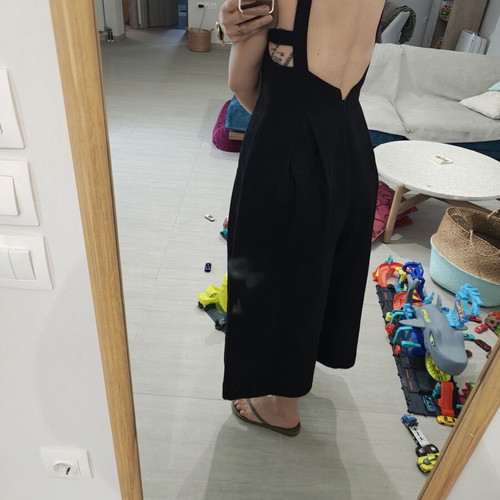 Ioanna Kourbela black jumpsuit with pockets, size S