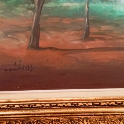 A. Lefkadios oil painting like new