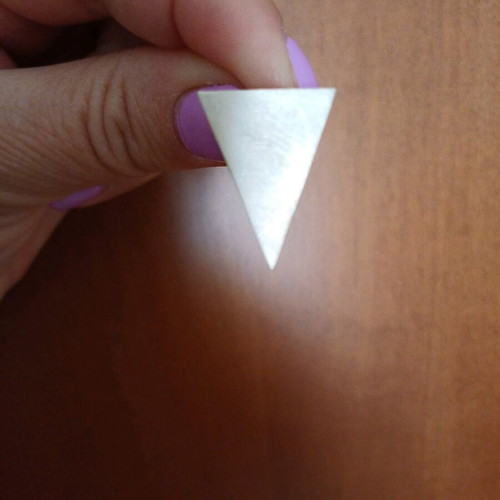 Triangular earrings new inox