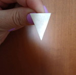 Triangular earrings new inox