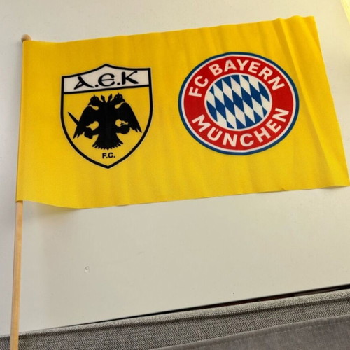 AEK Bayern Mini Flag like new, authentic