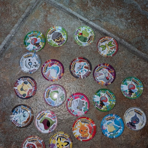 Pokemon tazos used