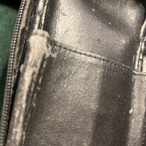 Davidoff pipe case for 2 pipes used, black leather