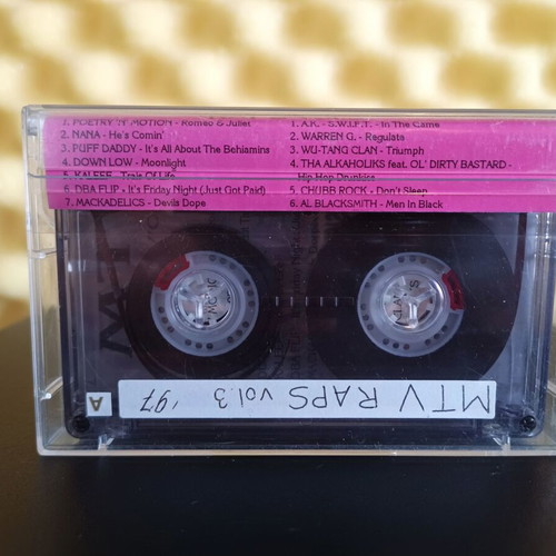 MTV Raps Vol.3 cassette tape used