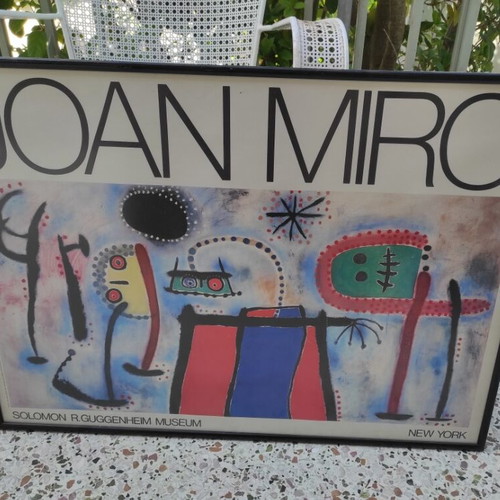 Joan Miró Exhibition Poster at Solomon R. Guggenheim Museum like new