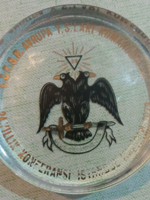 Vintage Masonic Press Papier 1973, 1st European A.A.S.R. Conference