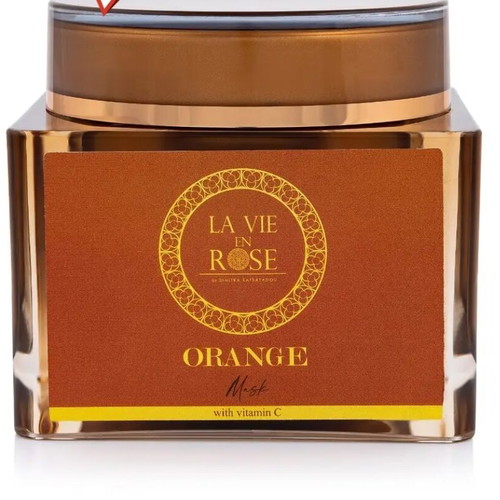 La vie en rose mask orange, lightly used