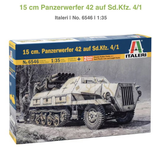 Italeri 15 cm Panzerwerfer 42 auf Sd.Kfz. 4/1 model kit new