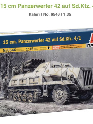 Italeri 15 cm Panzerwerfer 42 auf Sd.Kfz. 4/1 μοντέλο καινούργιο