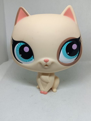 Littlest Pet Shop Jumbo Shorthair Cat figure like new, collectible Hasbro