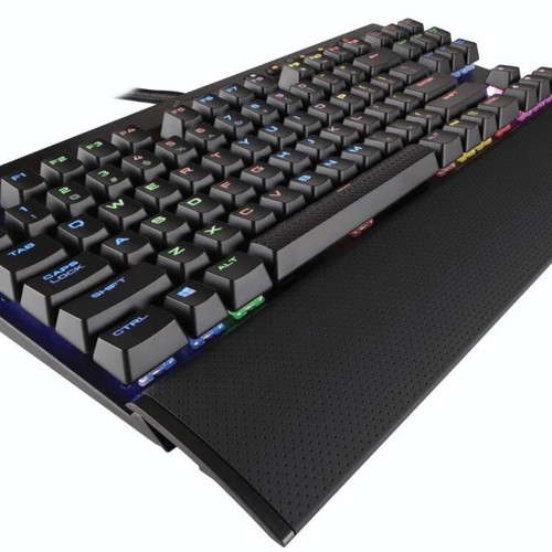 Corsair K65 Lux RGB gaming keyboard Tenkeyless with Cherry MX Red like new
