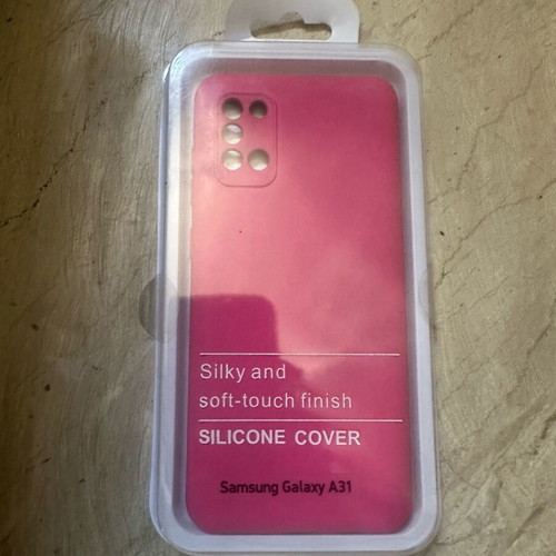 Samsung A31 cases new, set of 3, red, green and rose