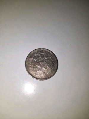 Korek 15 1862 Russia used, silver coin