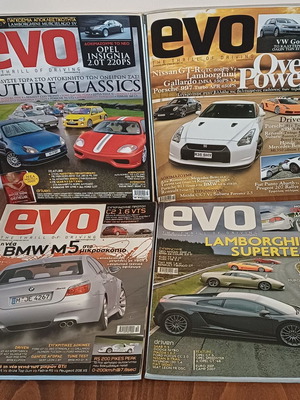 EVO magazines used, issues 23, 58, 71, 76