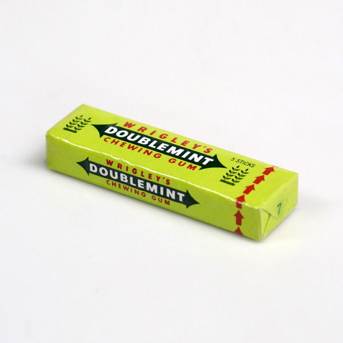 Collectible sealed Wrigley’s Doublemint gum pack like new, 5 sticks