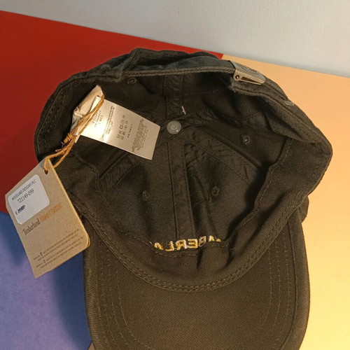Timberland Unisex Cap 100% Cotton Black Size 52 New