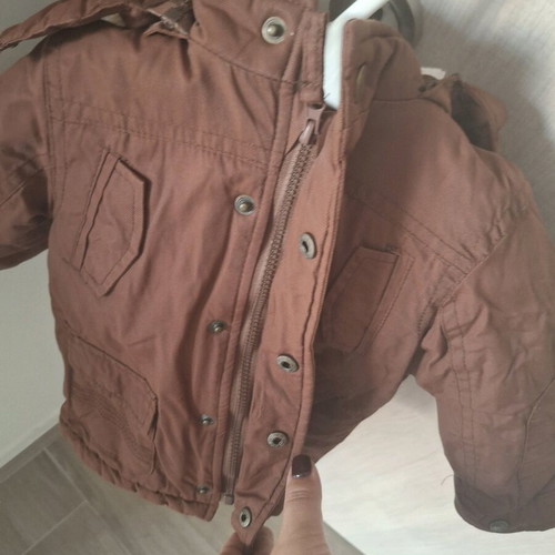 Baby brown jacket 12 months unisex Orchestra lightly used