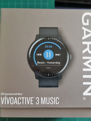 Garmin Vivoactive 3 Music smart watch used with extra straps