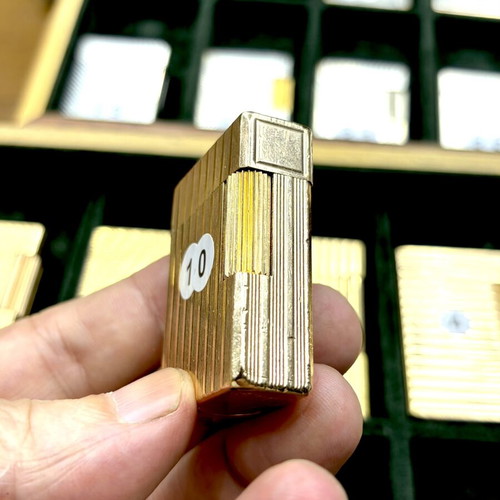 DuPont N10 gold lighter used, vintage