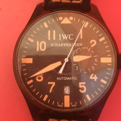 IWC Big Pilot Top Gun Miramar watch used, men's black