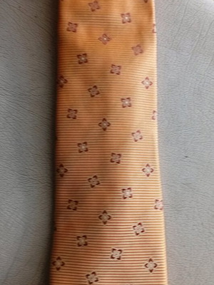 Eton Blues tie orange/brick silk new