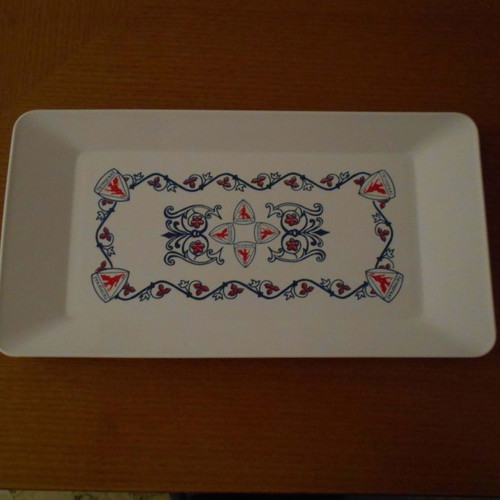 Old PetroGaz promotional serving trays used, set of 2