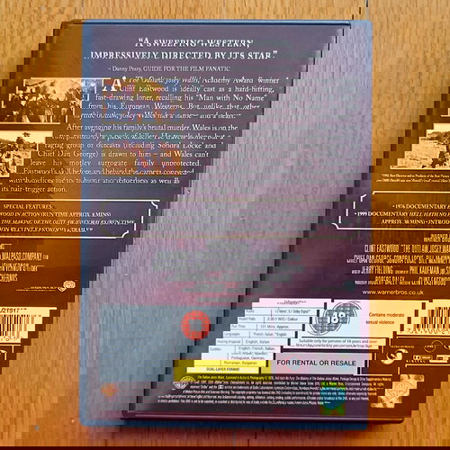 The Outlaw Josey Wales DVD μεταχειρισμένο, δράμα περιπέτεια χωρίς υπότιτλους