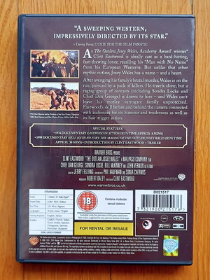 The Outlaw Josey Wales DVD μεταχειρισμένο, δράμα περιπέτεια χωρίς υπότιτλους