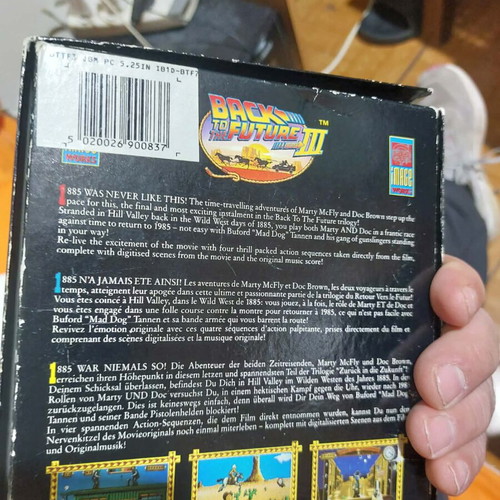 Video Game Back To The Future 3 for Pc used, difficult