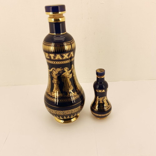 Metaxa collectible bottle set from 1980, like new