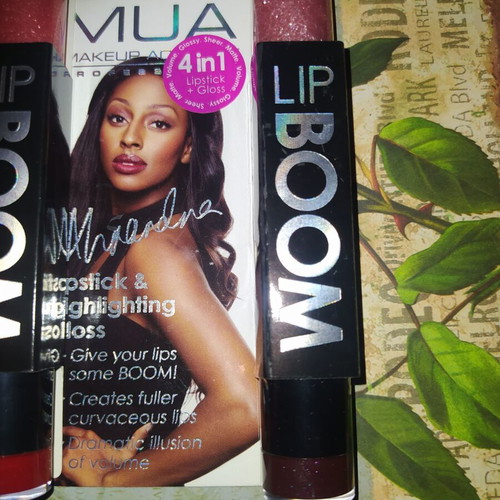 MUA Lip Boom 3 lipstick and lip gloss set new