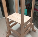 Παιδικός πύργος παρατήρησης Montessori φυσικό χρώμα 40x48x92εκ. σαν καινούργιο