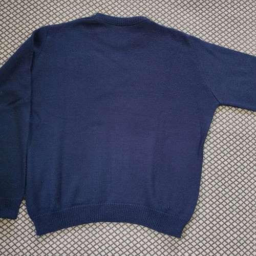 Dark blue pullover like new, knitted