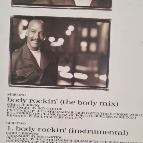 Errol Brown Body Rockin vinyl used