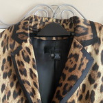 Satin Leopard Women's Jacket Medium like new