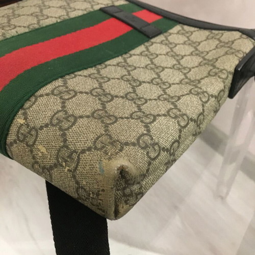Gucci Ophidia Messenger leather shoulder bag used, colorful