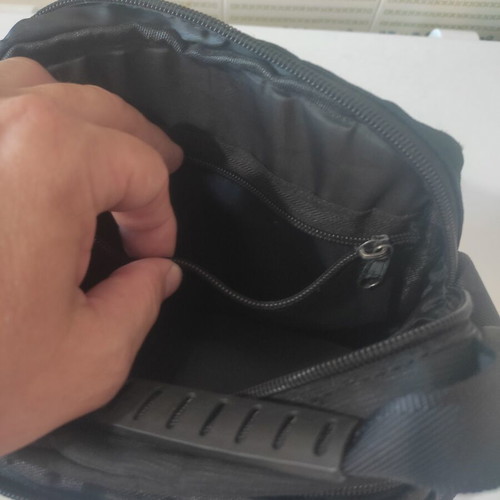 Fashion Beads Shoulder Bag like new, black and grey