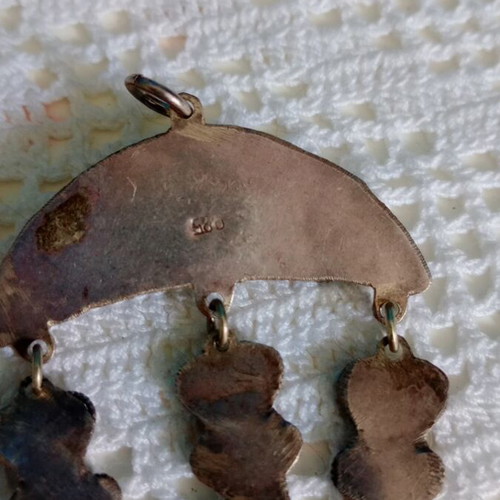 Silver pendant 925 with stone, like new