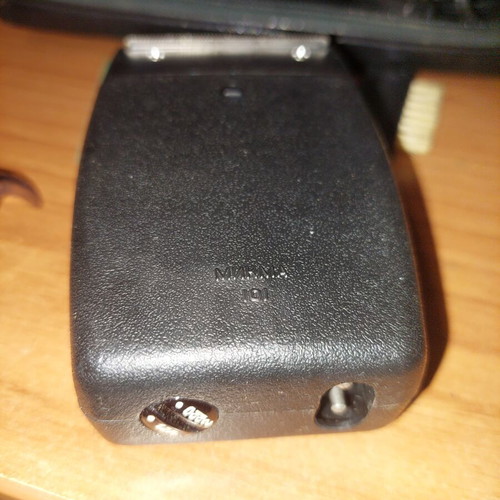 Electric shaver used with case, power cord, cleaning brush, and replacement foil