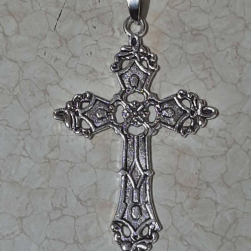Men's and Women's Cross Pendant in Steel new